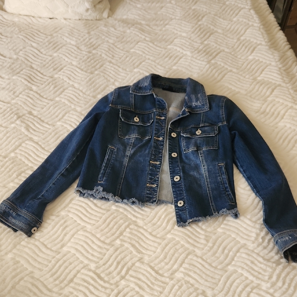 INC International Concepts Blue Jean Jacket